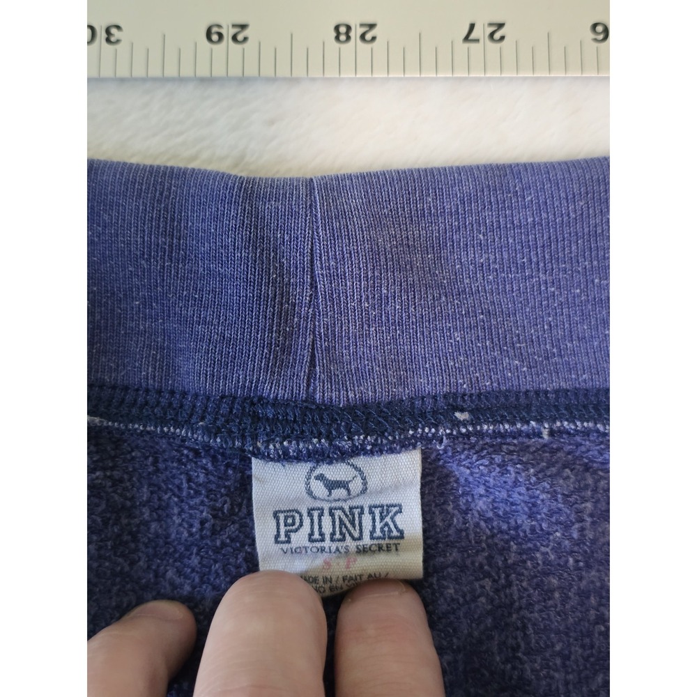 Victoria's Secret PINK Vintage Y2K Womens Small Blue 86' Embroidered Sweat Set - Picture 14 of 14